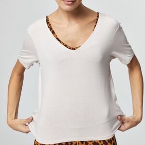 New! Varley Holly Tee -‎ Off White